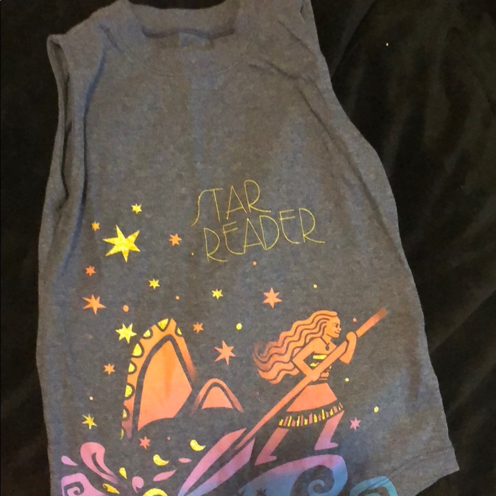 Moana tank top, girls XS, gently used.